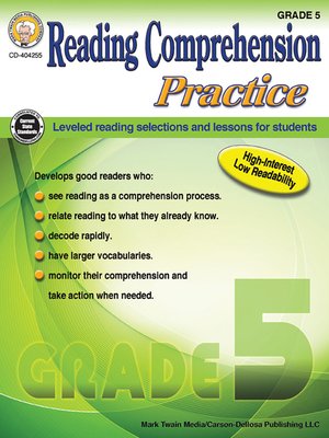 cover image of Reading Comprehension Practice, Grade 5